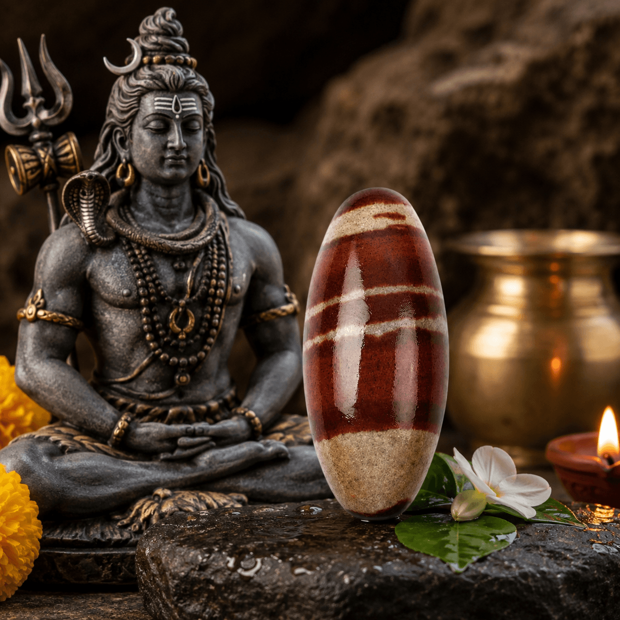 Narmadeshwar Shivling 4 Inch thumbnail 2