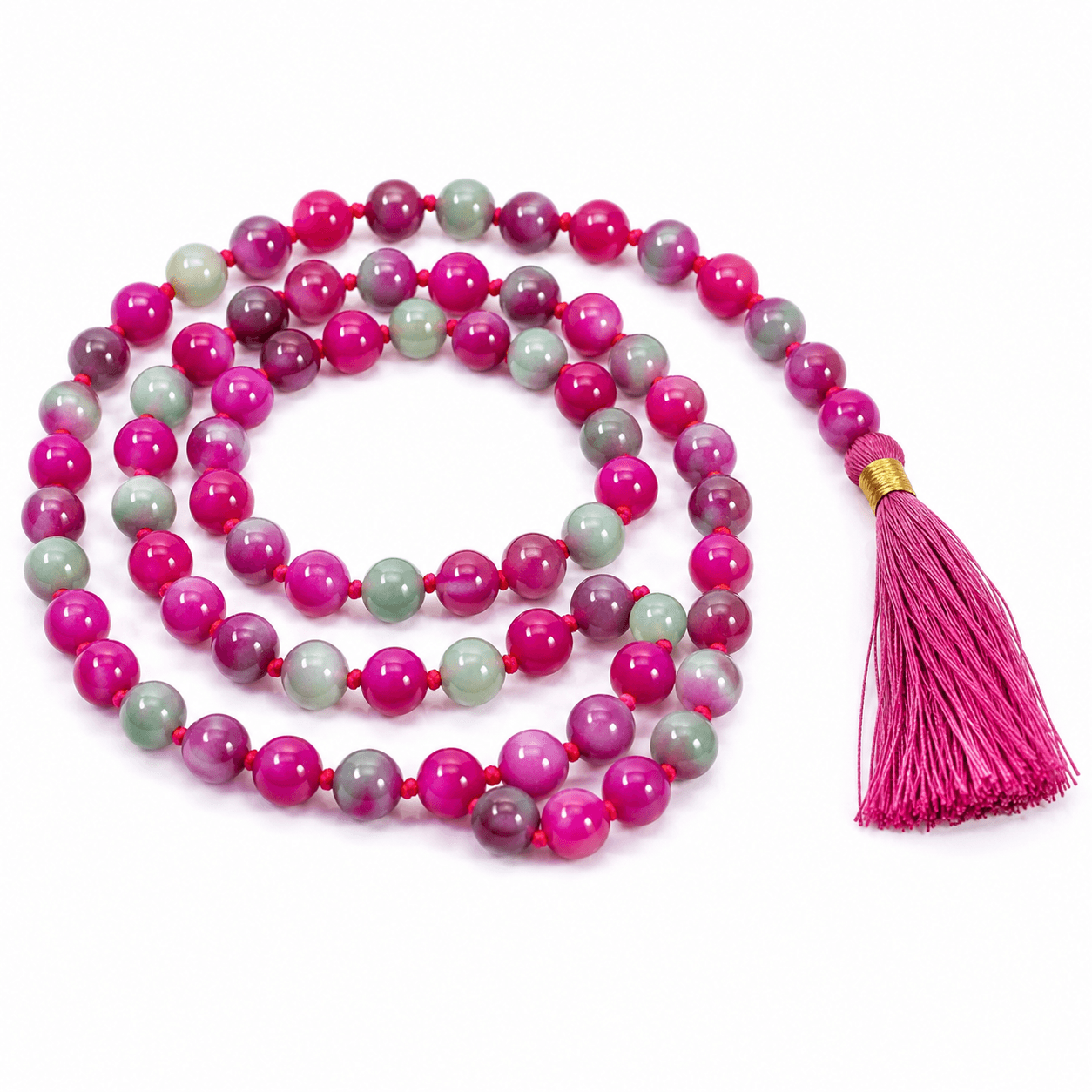 Purple & Green Hakik Mala thumbnail 2