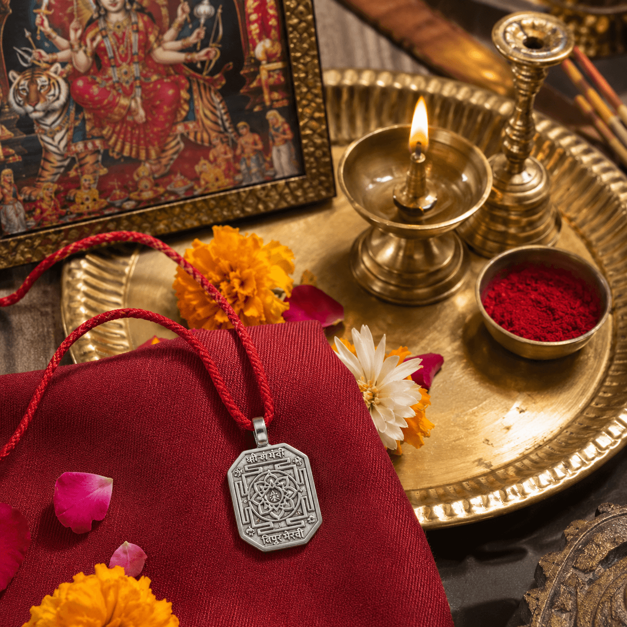 Mahakali Yantra Pendant thumbnail 2