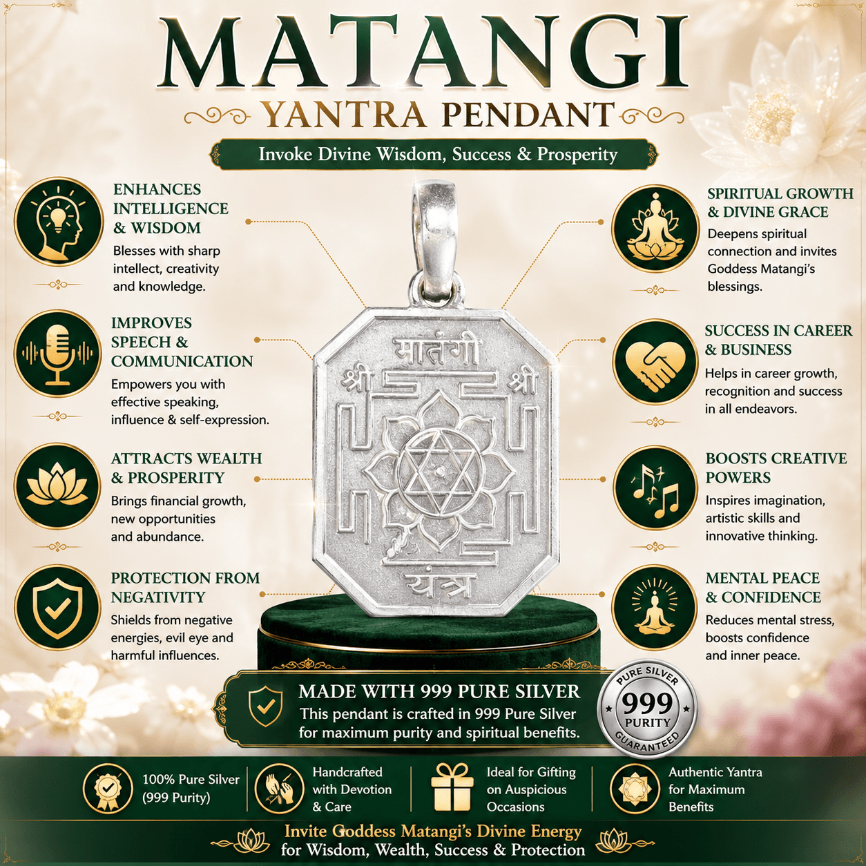Matangi Yantra Pendant thumbnail 4