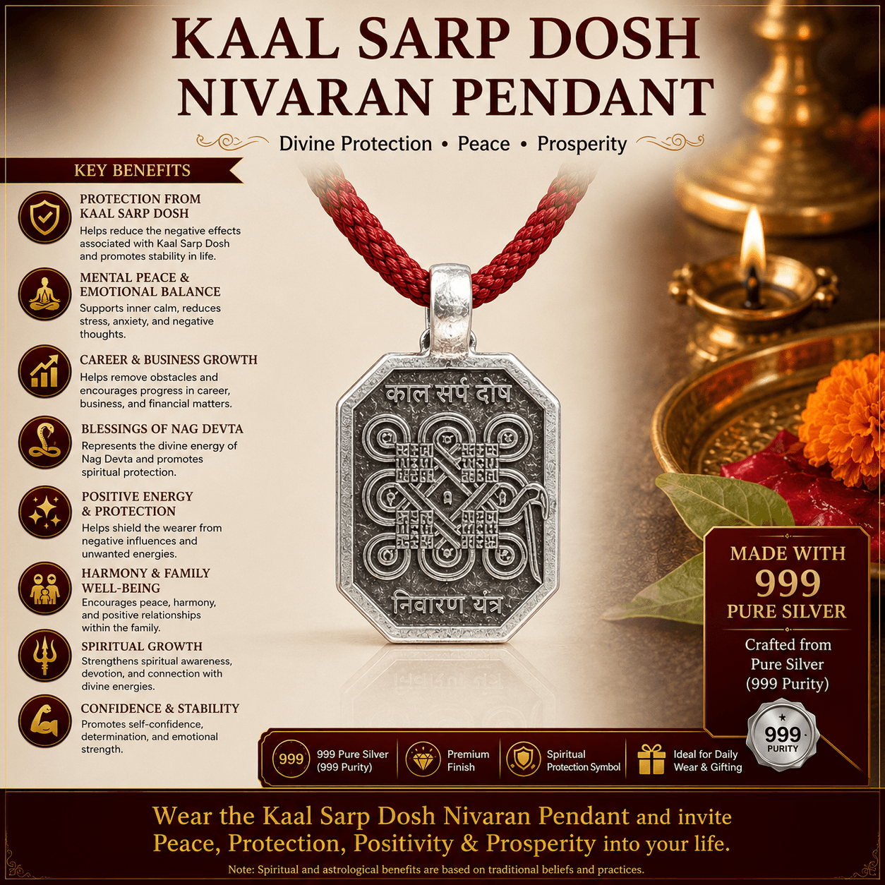 Nagfash Yantra Pendant thumbnail 4