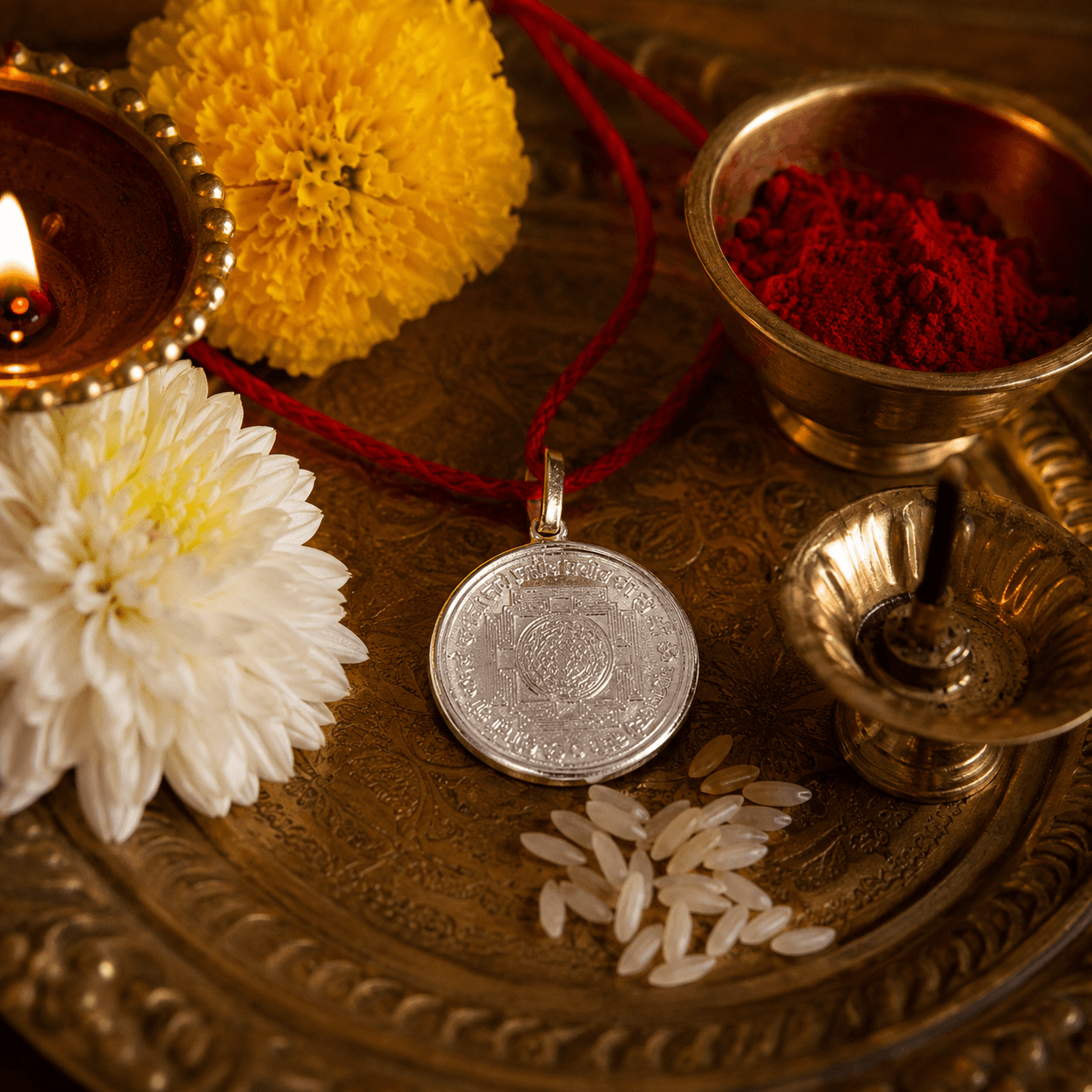 Shree Yantra Dibbi (Box) Pendant thumbnail 2