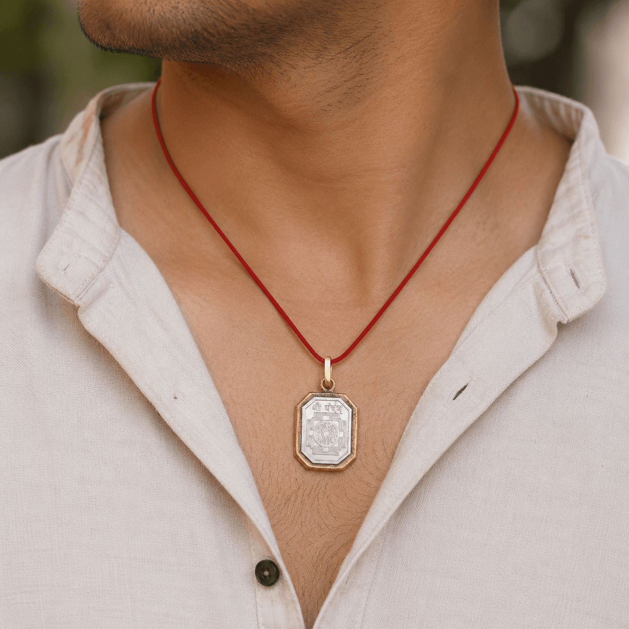 Shree Yantra Dibbi (Square Box) Pendant thumbnail 3