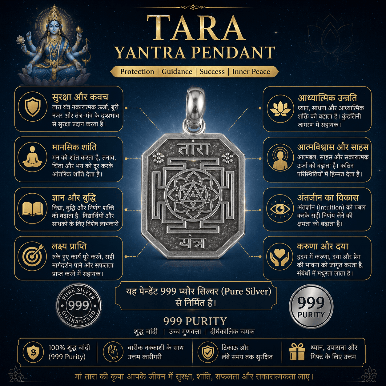 Tara Yantra Pendant thumbnail 4