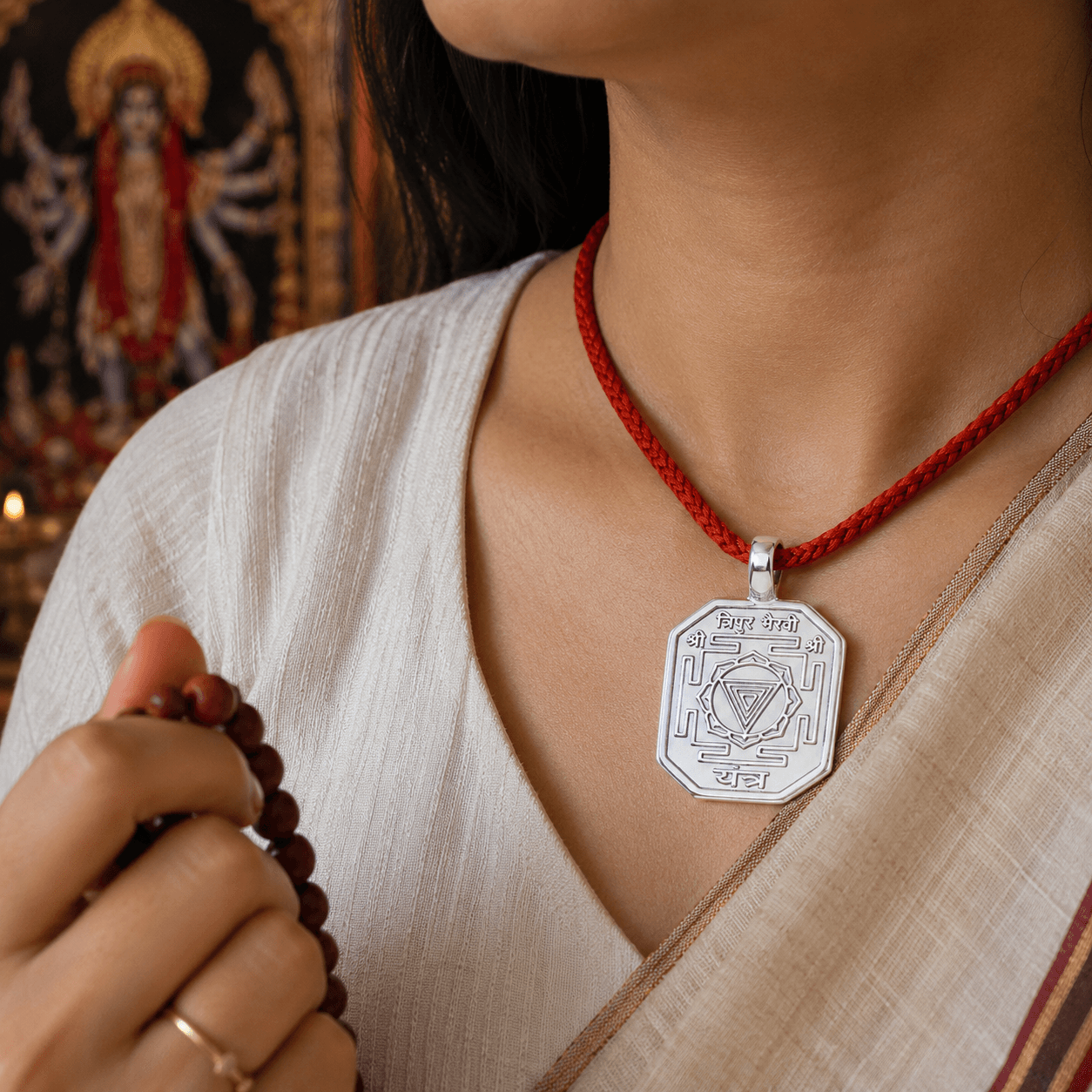 Tripur Bhairavi Yantra Pendant thumbnail 3