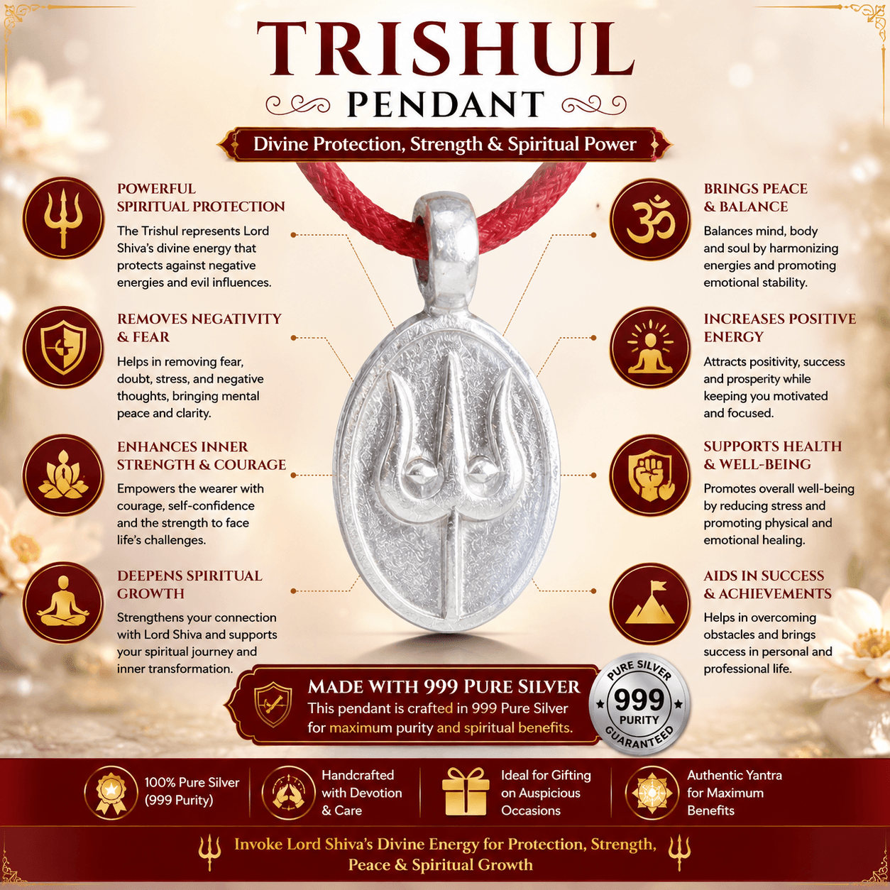 Trishul (Trident) Pendant thumbnail 4