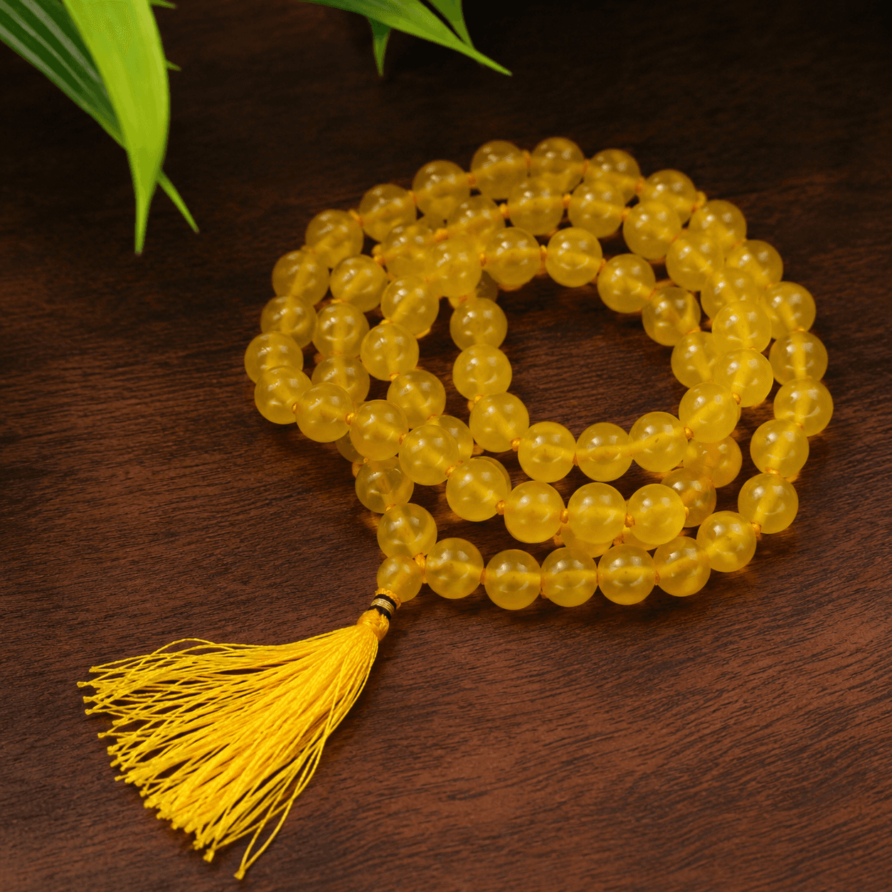 Yellow Hakik (Agate) Mala - Image 1