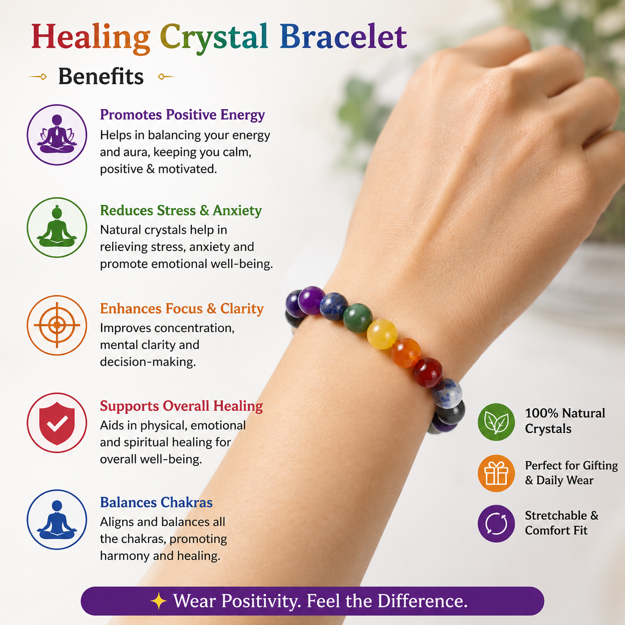 Healing Crystal Bracelet thumbnail 4