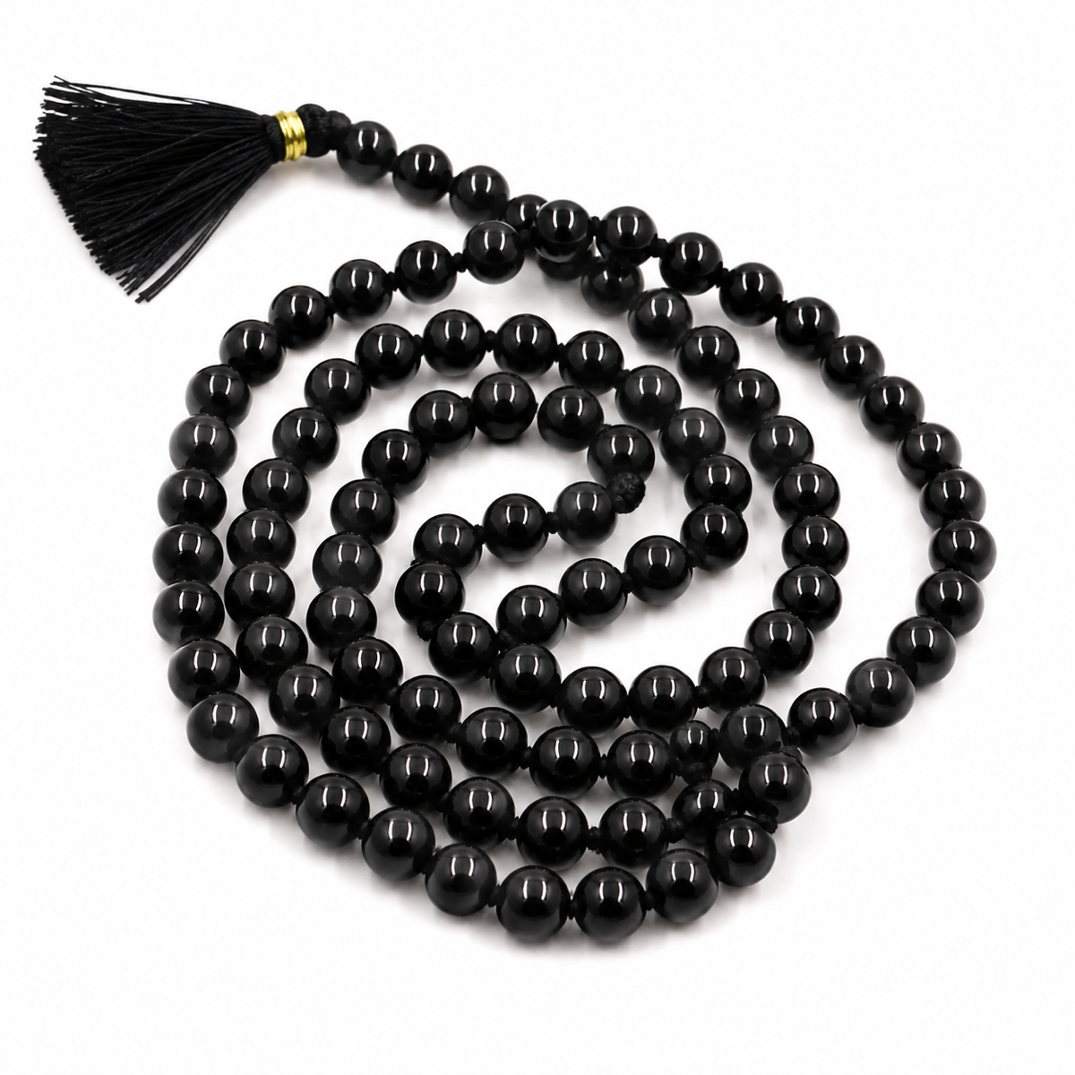 Black Hakik (Agate) Mala thumbnail 3