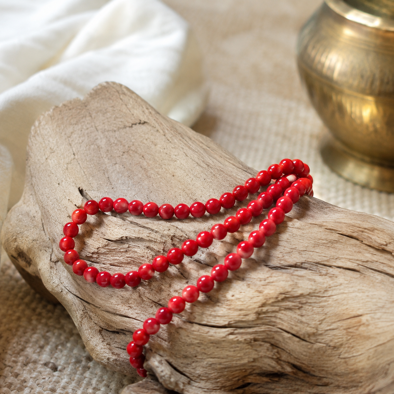 Red Hakik (Agate) Mala