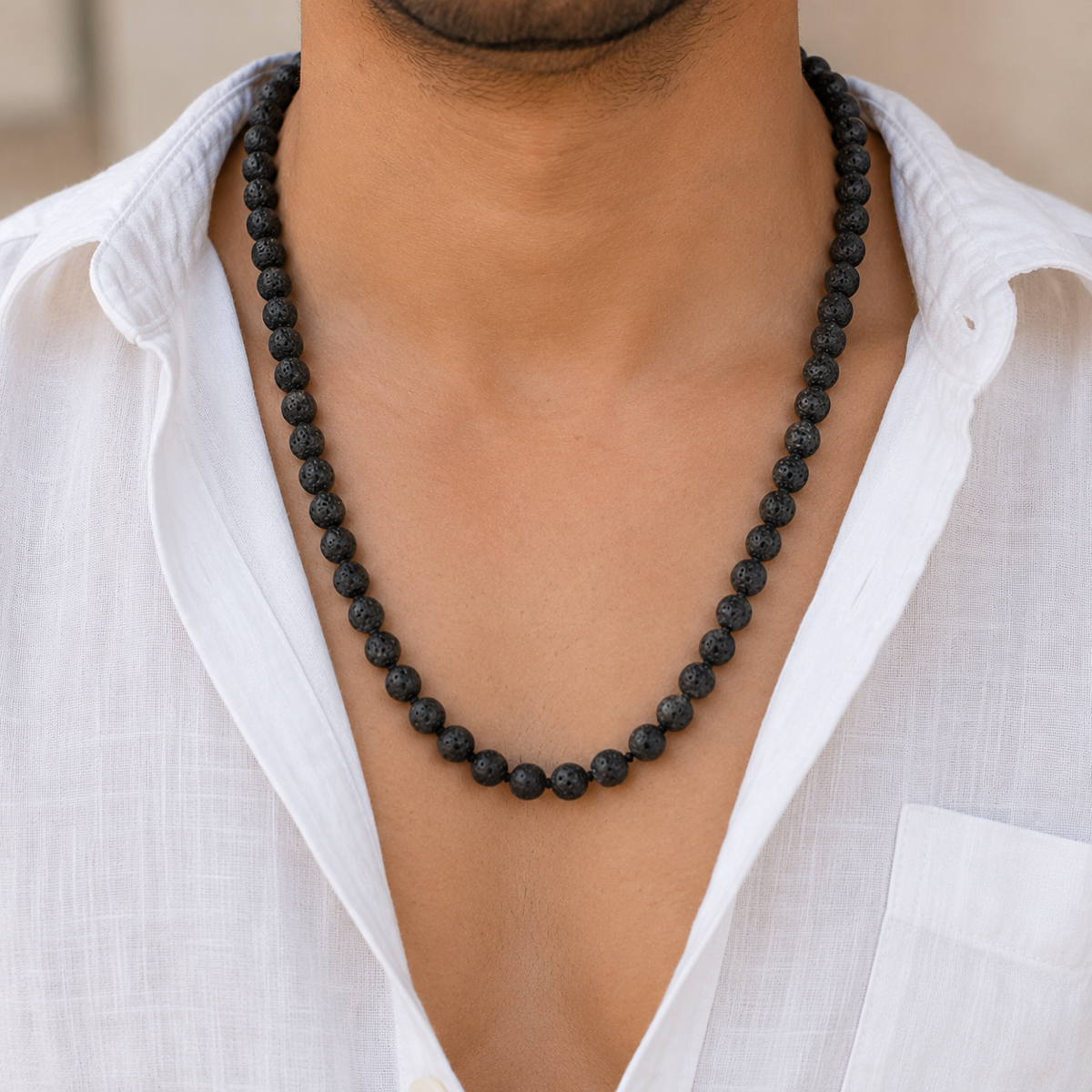 Lava Stone Mala thumbnail 2