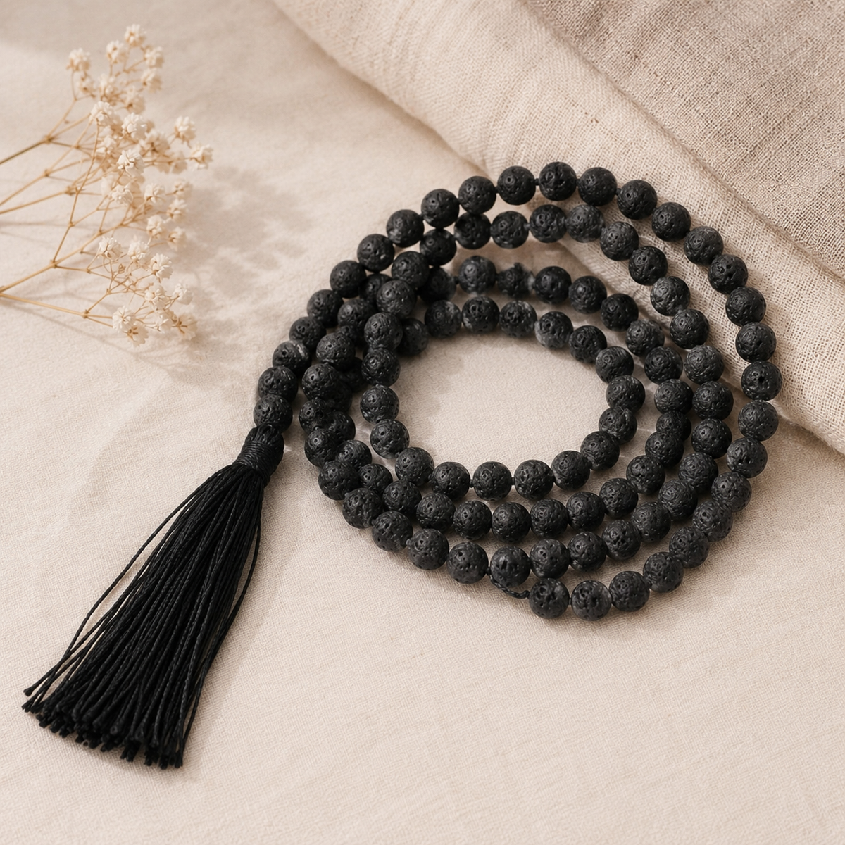 Lava Stone Mala thumbnail 3