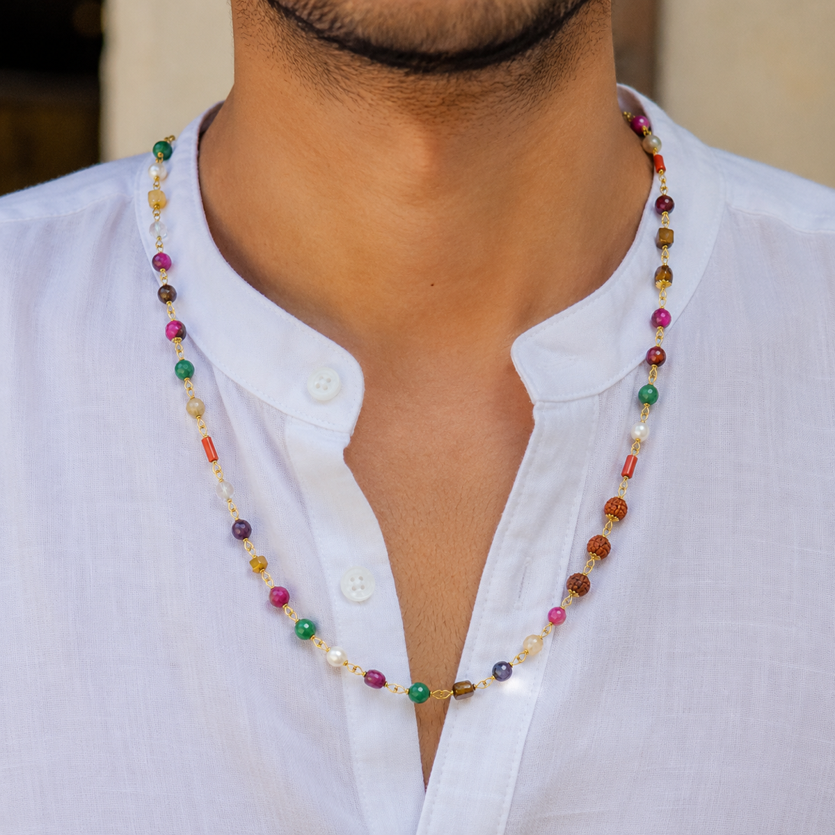Navratan (Nine Gemstone) Mala - Image 1