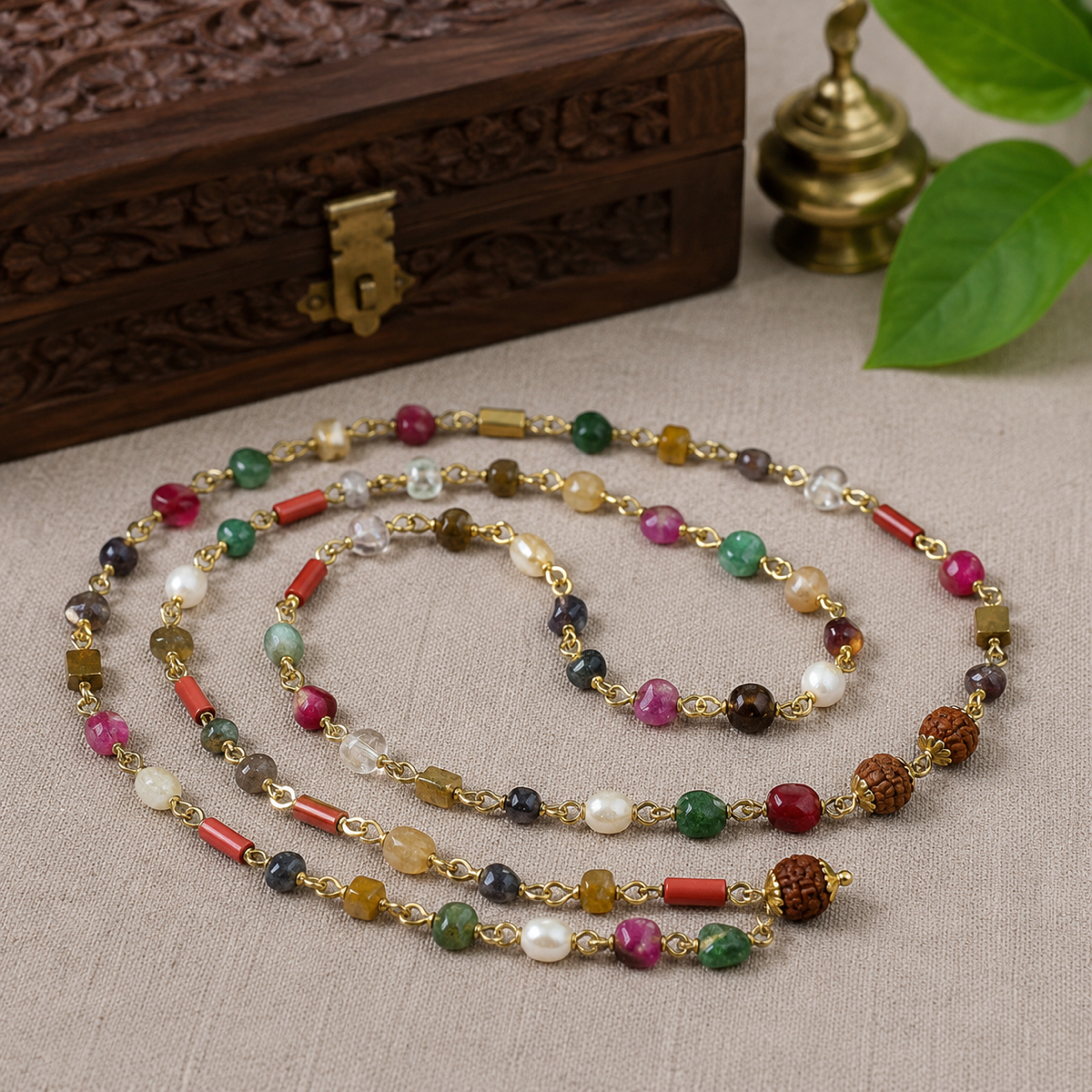 Navratan (Nine Gemstone) Mala thumbnail 2