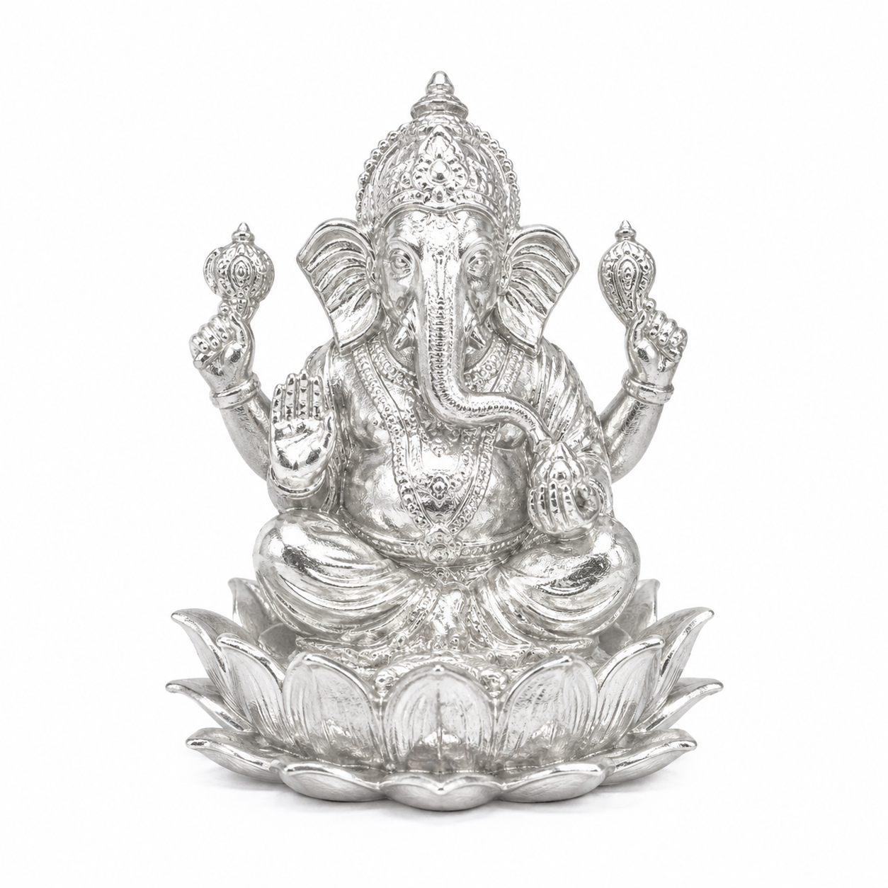 Parad Ganesh on Lotus thumbnail 2