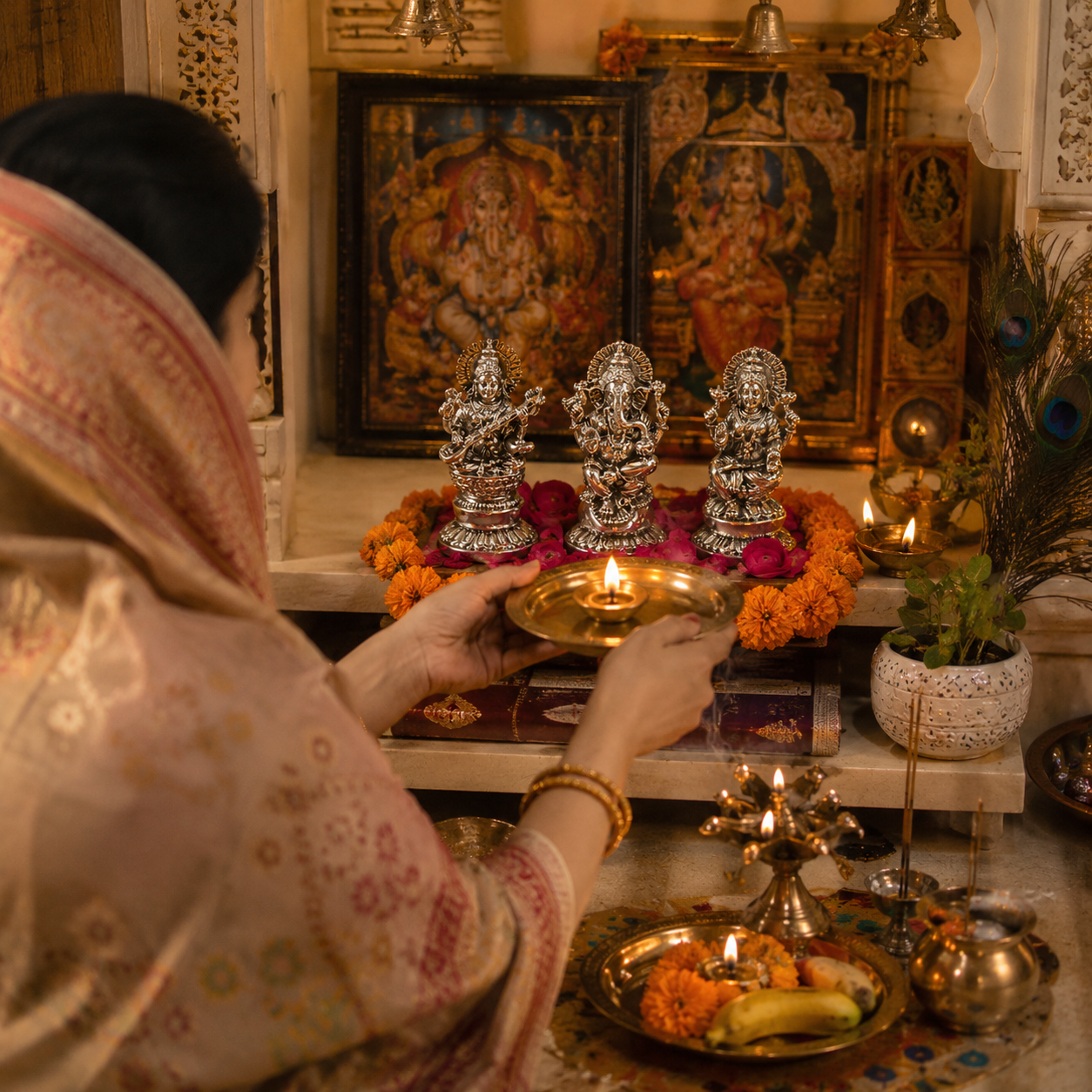 Parad Laxmi Ganesh Saraswati Combo thumbnail 3