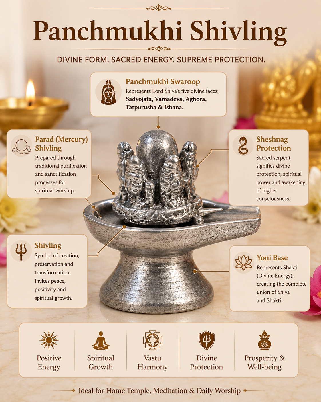 Parad Panchmukhi Shivling thumbnail 3