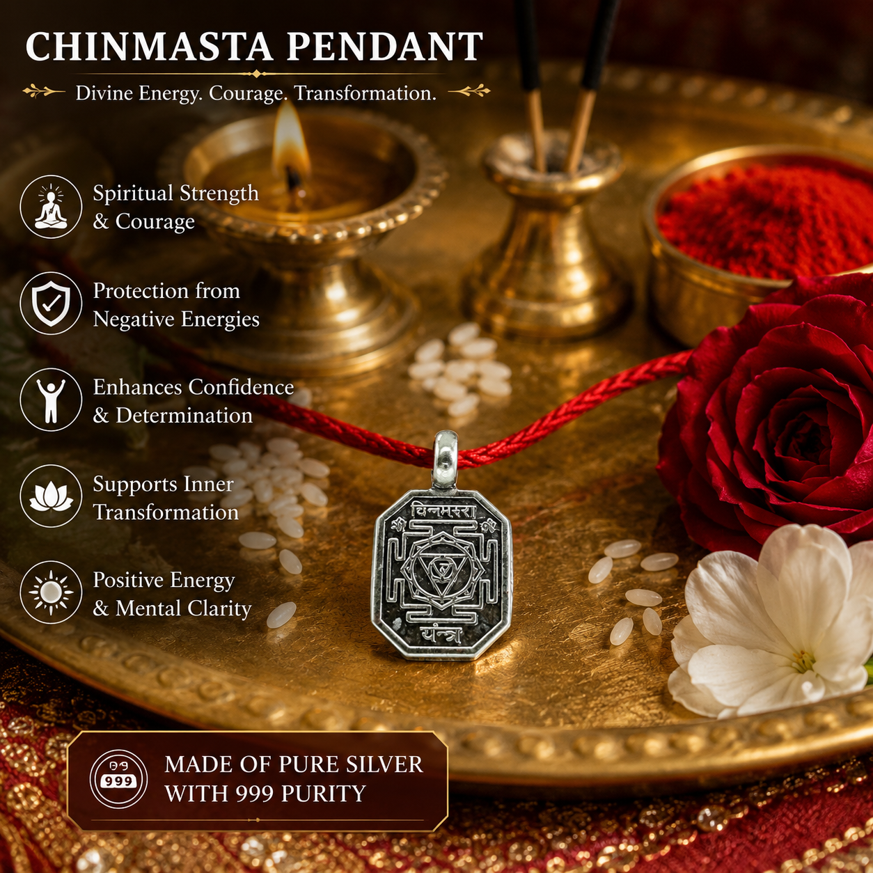 Chinmasta Yantra Pendant thumbnail 2