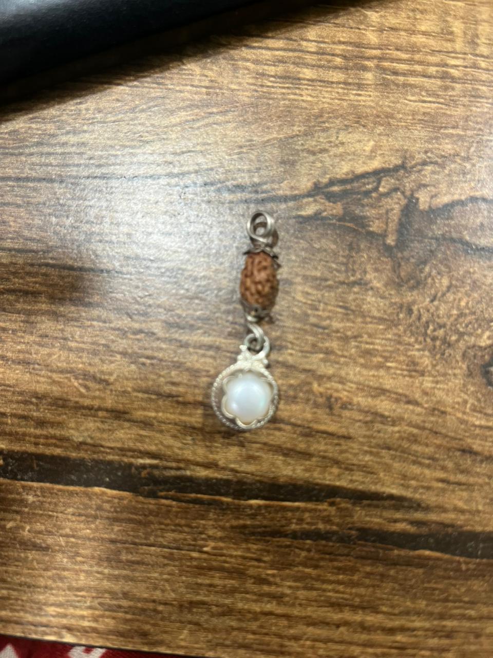 Karak Rashi Rudraksha + Stone Pendant