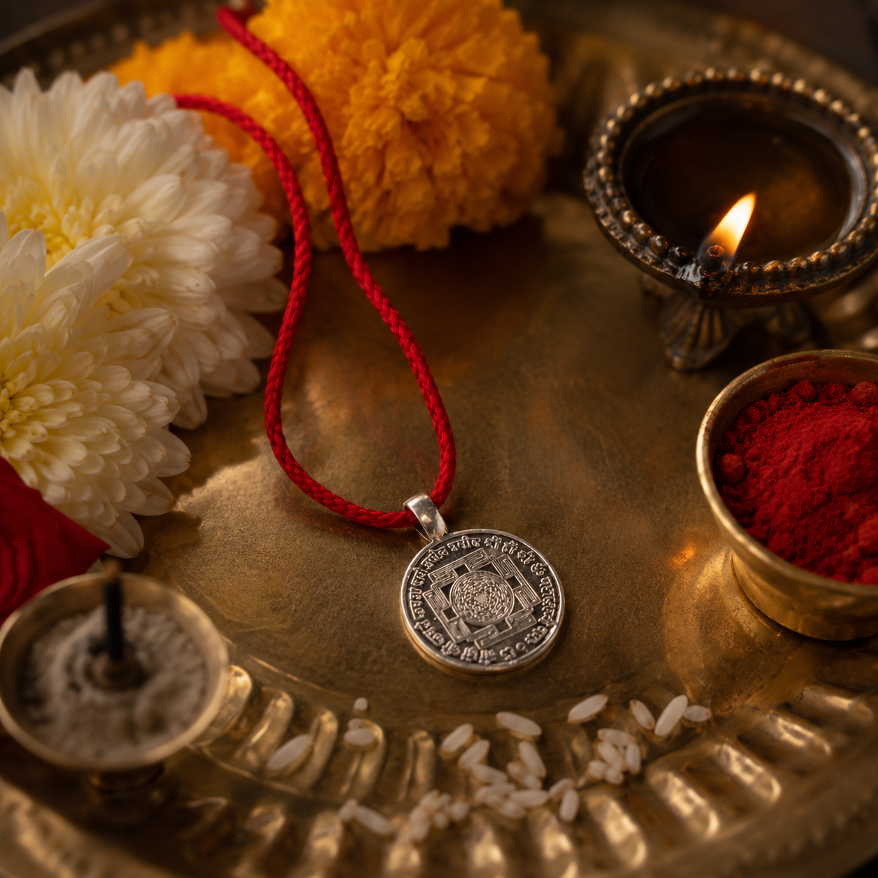 Mesh Rashi (Aries) Bissa Ratna Pendant thumbnail 2