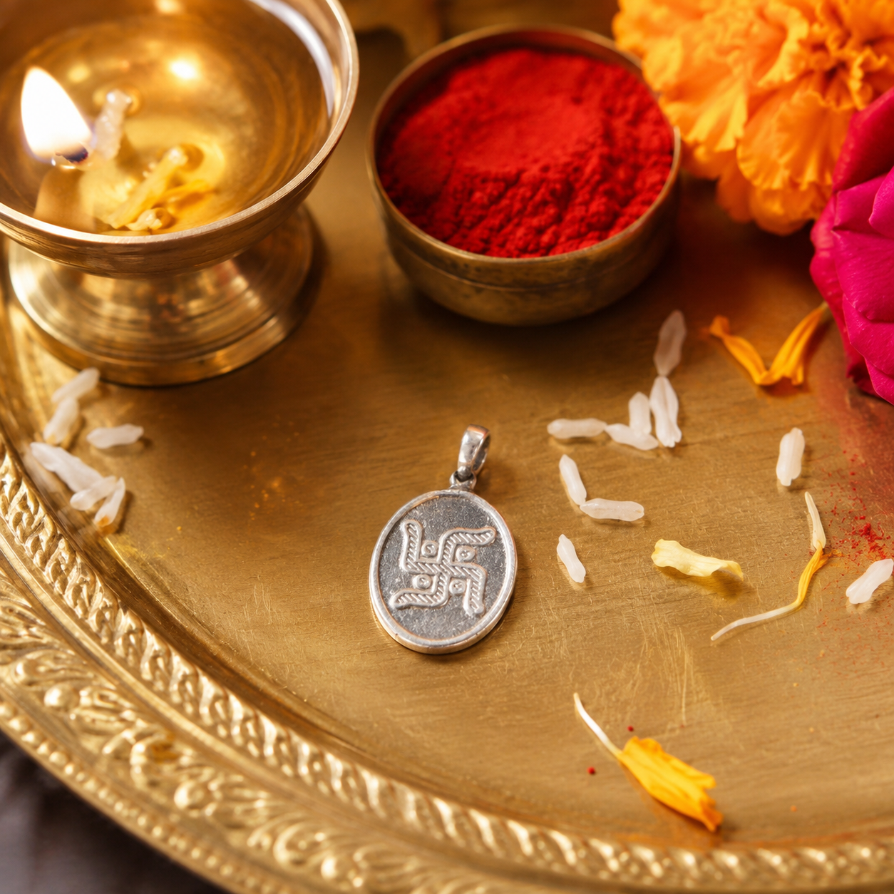 Swastik Yantra Pendant thumbnail 2