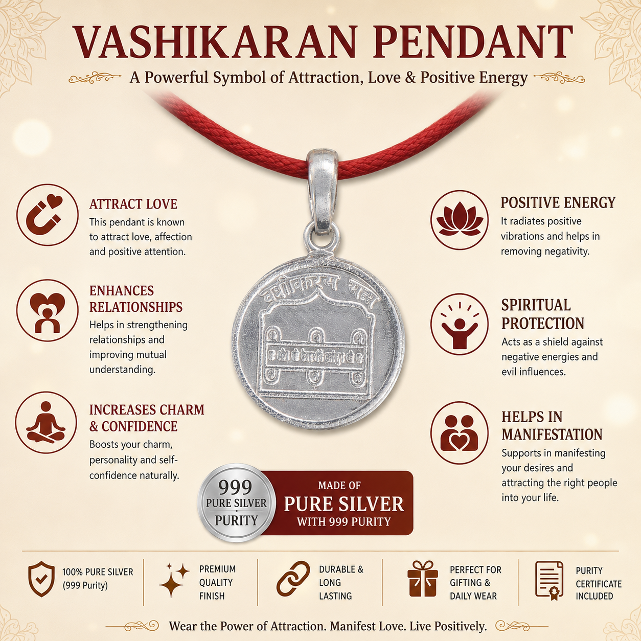 Vashikar Yantra Pendant thumbnail 4