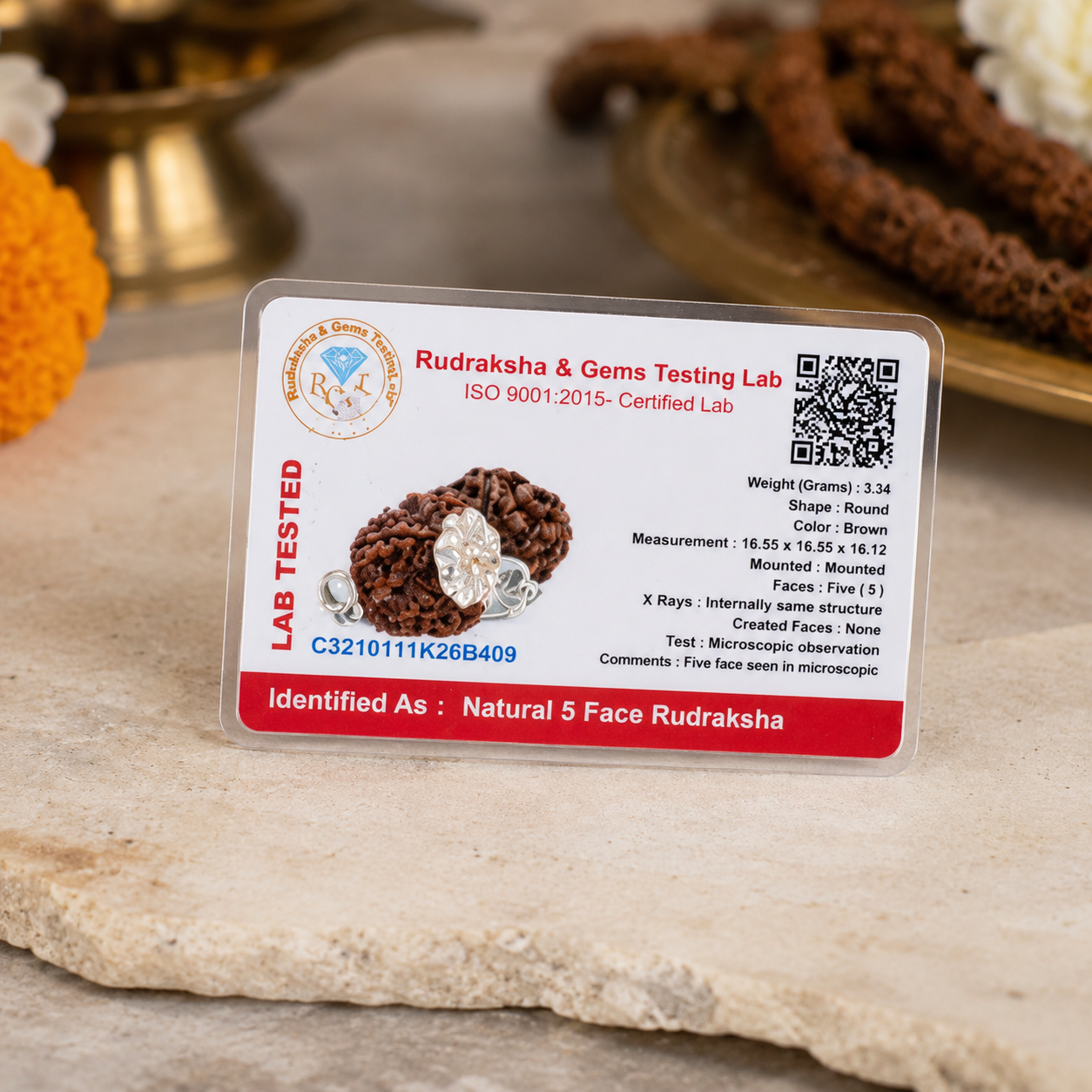 Mesh Rashi Rudraksha 2+3+5 Mukhi thumbnail 2