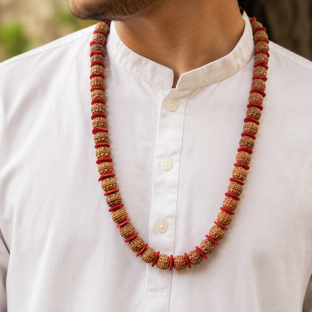 5 Mukhi Rudraksha Kantha Mala thumbnail 2