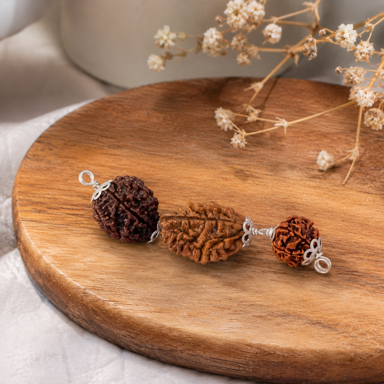 Kark Rashi Rudraksha 4+5+2 Mukhi