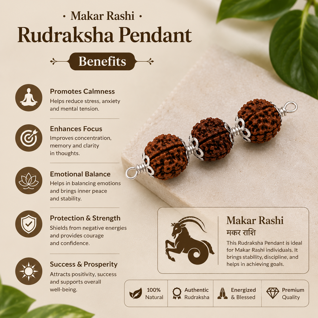 Makar Rashi Rudraksha 4+5+6 Mukhi thumbnail 3