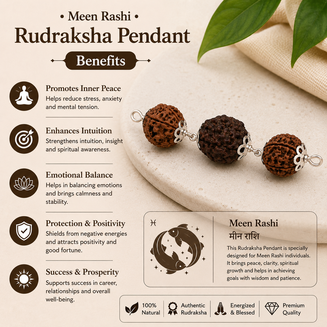 Meen Rashi Rudraksha 4+5+6 Mukhi thumbnail 3