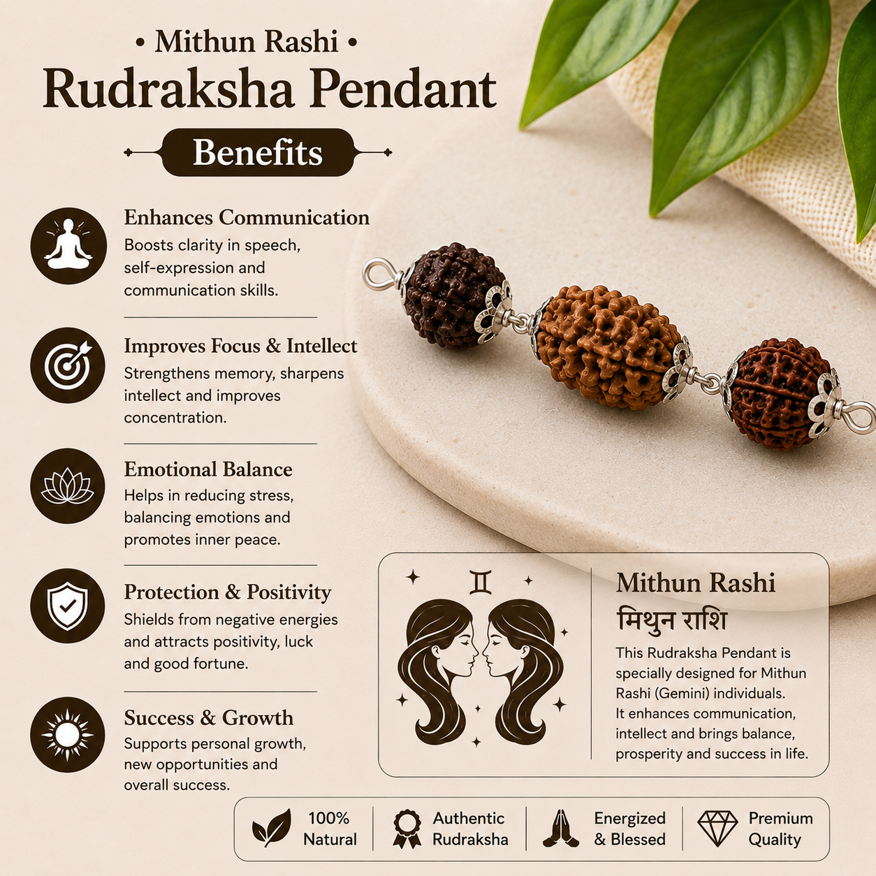 Mithun Rashi Rudraksha 4+5+6 Mukhi thumbnail 3