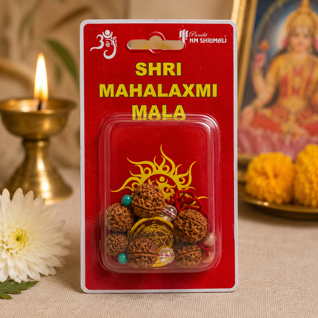 Shri Mahalaxmi Rudraksha Mala thumbnail 3