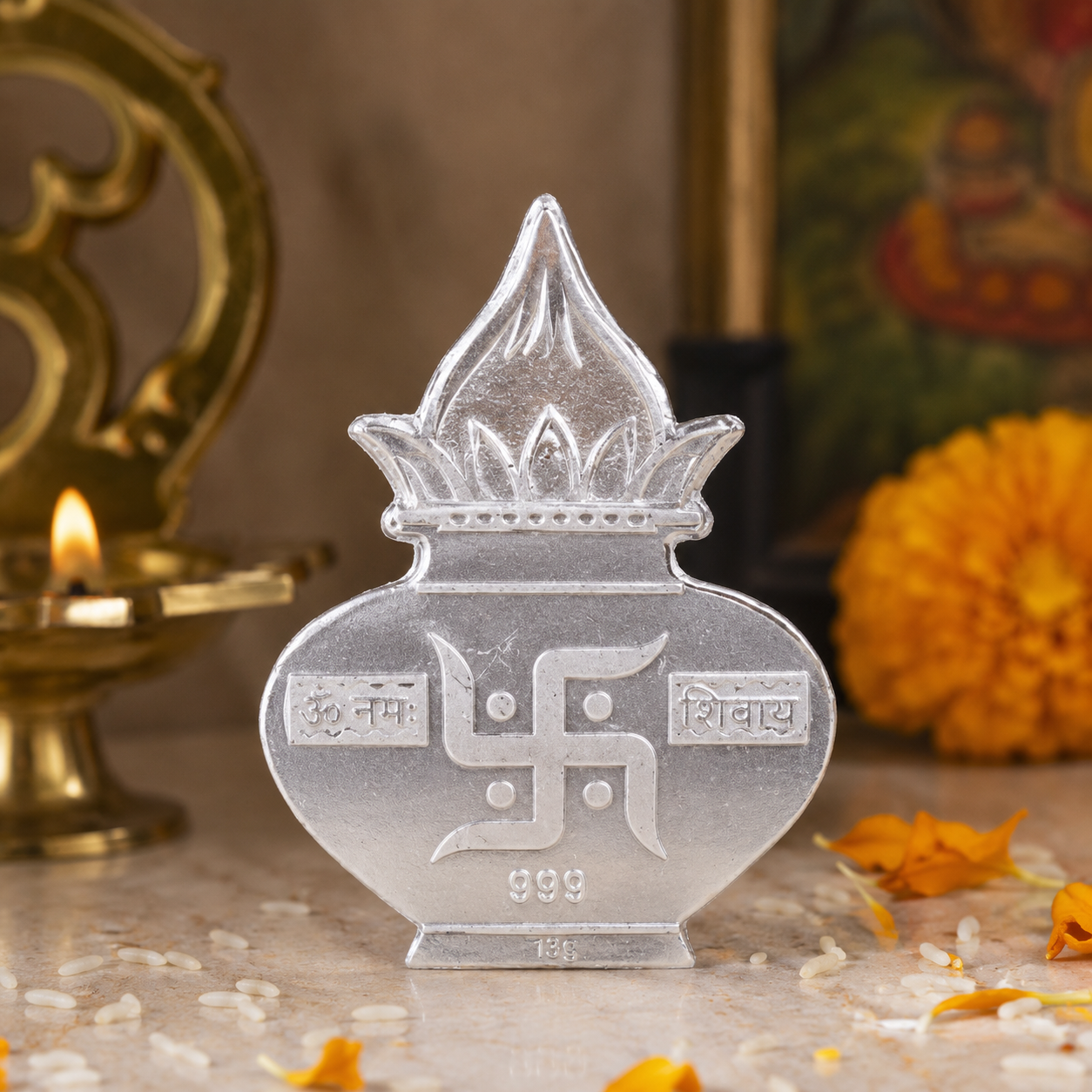 Silver Kalash Pendant thumbnail 2