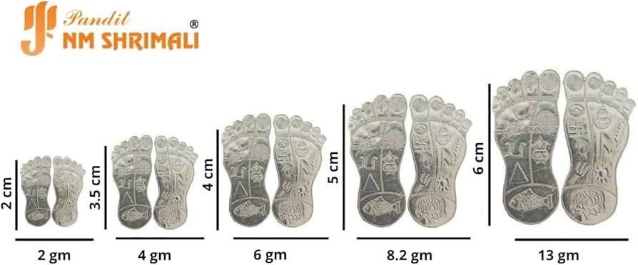 Silver Laxmi Charan Paduka thumbnail 2