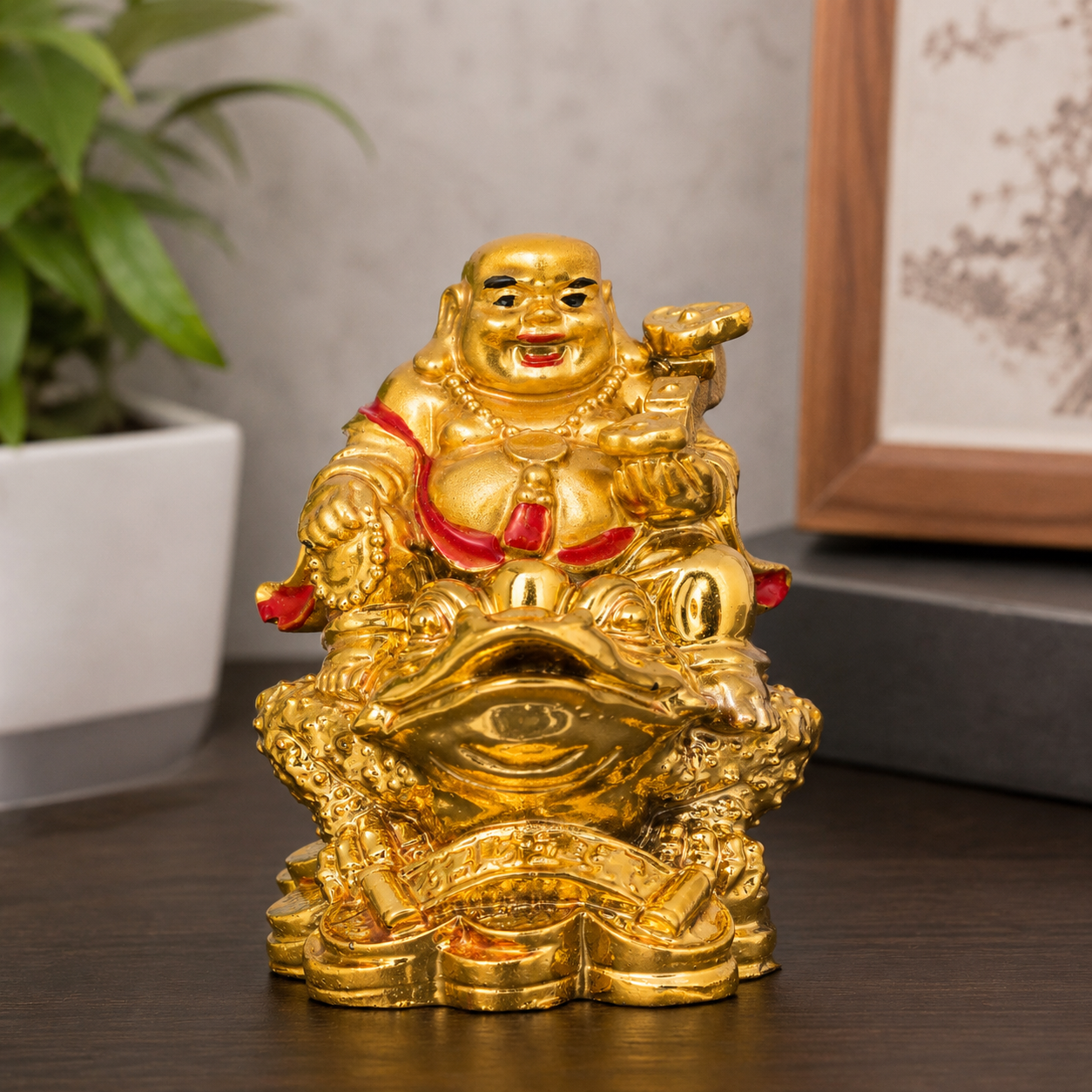 Feng Shui Buddha on Frog thumbnail 2