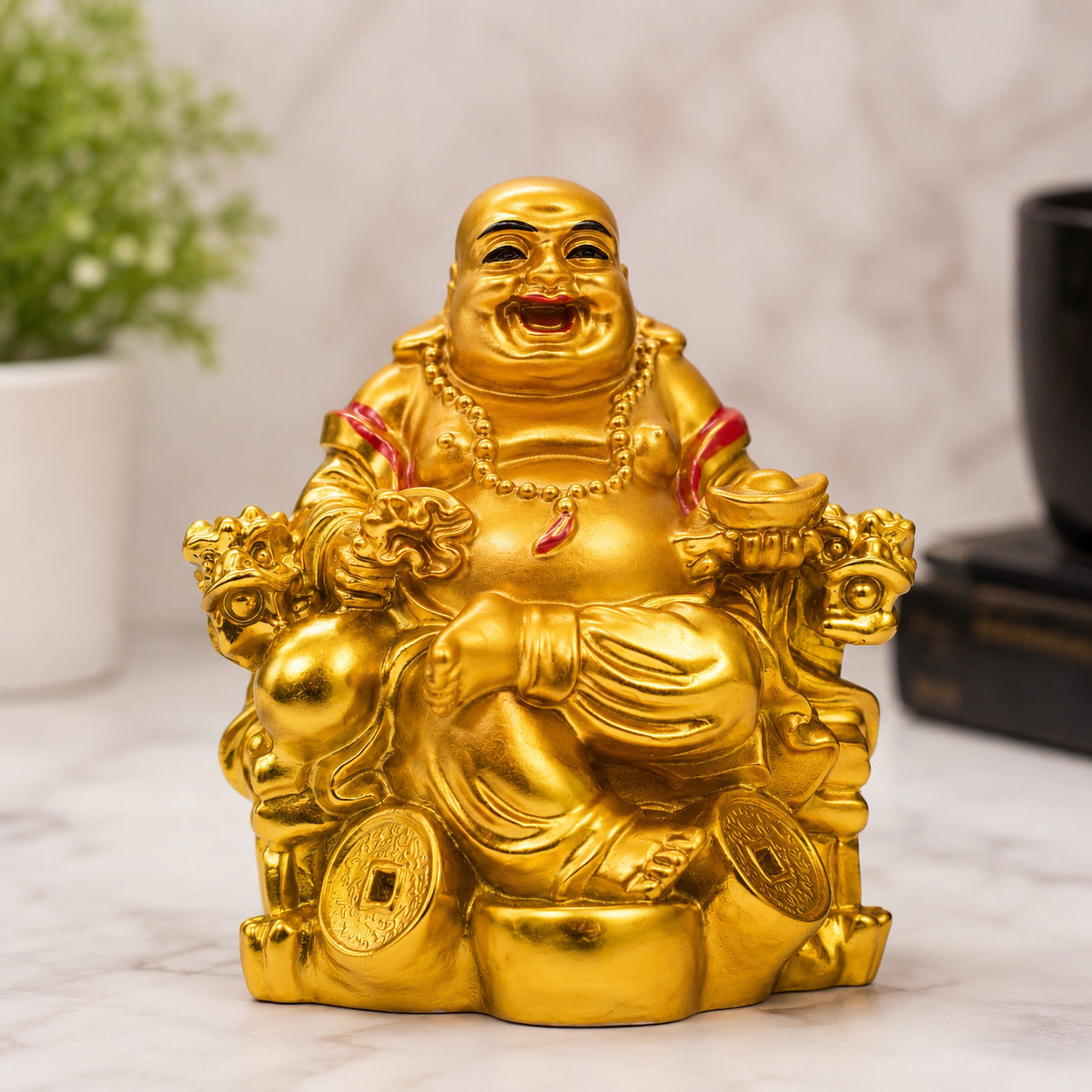 Feng Shui Sitting Laughing Buddha thumbnail 2