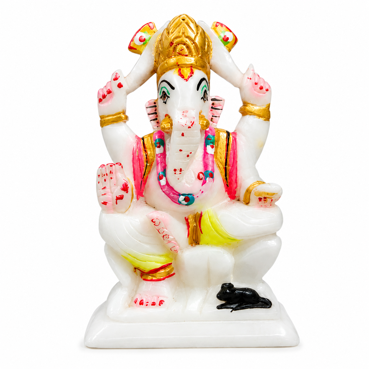 Marble Ganesh Idol (Premium Hand-Carved) - Image 1