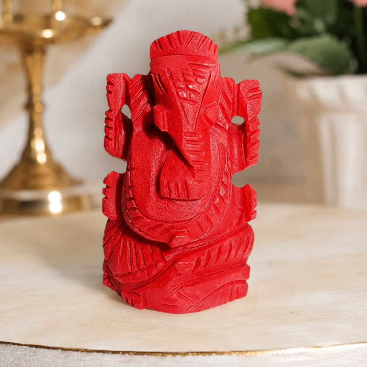 Moonga Ganesh (Coral Ganesh) thumbnail 3