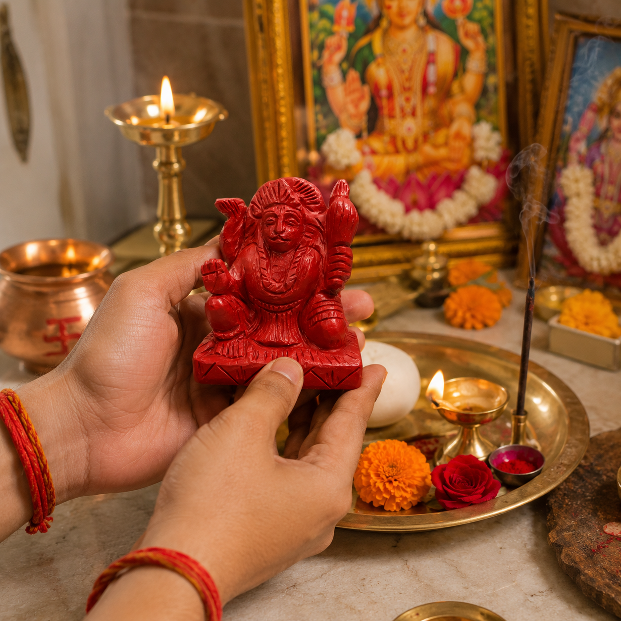 Moonga Hanuman (Coral Hanuman) thumbnail 2