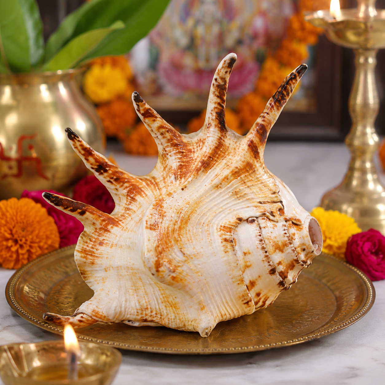 Panja Shankh (Five-Lined Conch) thumbnail 3