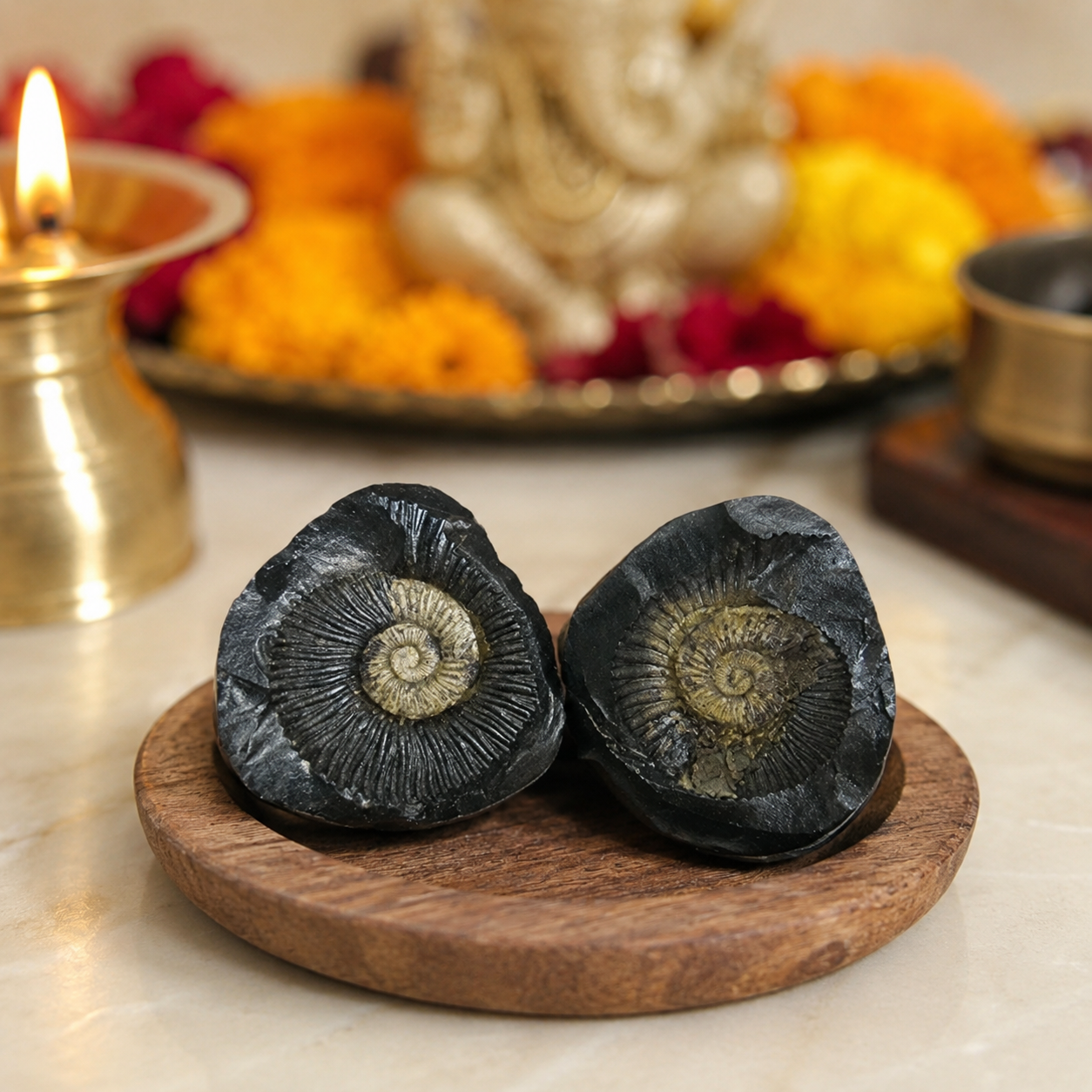 Shaligram Stone (Sacred Vishnu Stone) thumbnail 2