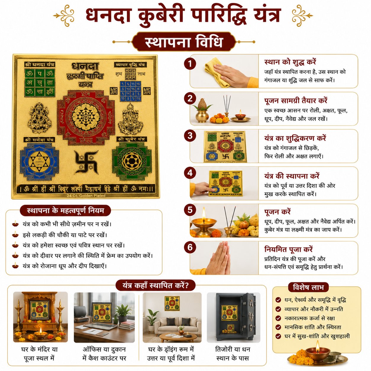Dhanada Laxmi Prapti 6x6 Yantra thumbnail 5