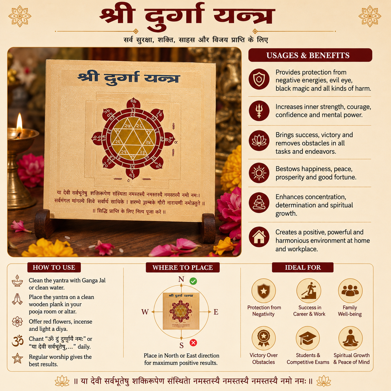 Durga 3x3 Yantra thumbnail 3