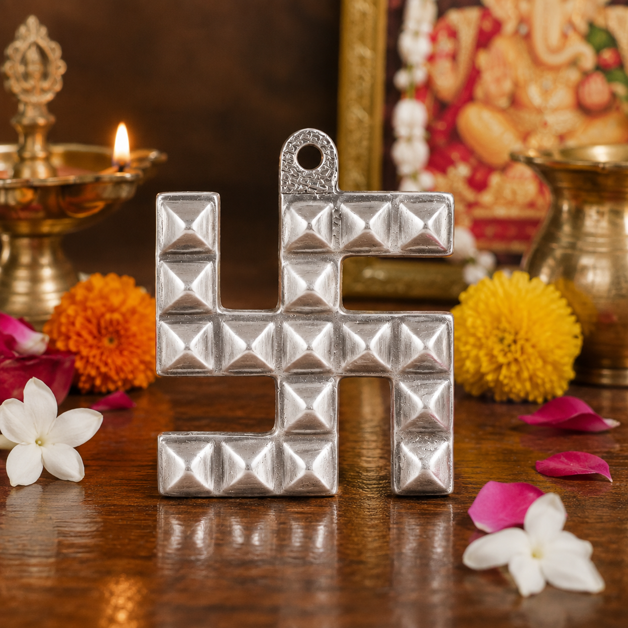 Parad Swastik 3x3 Yantra - Image 1