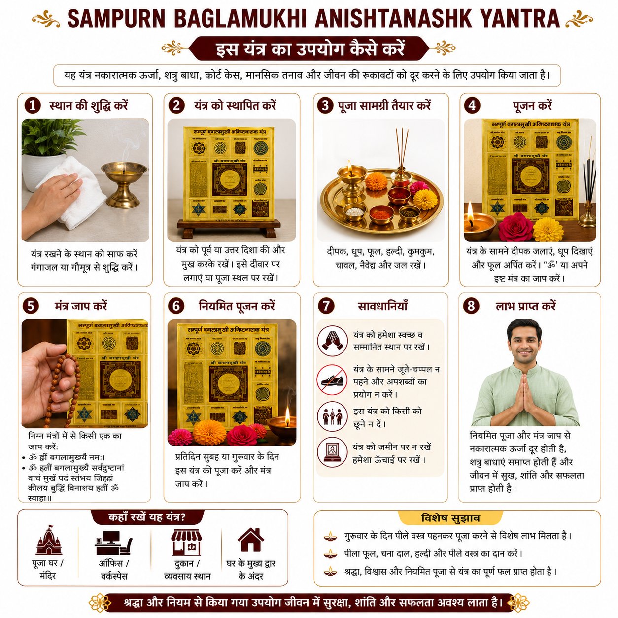 Sampoorna Baglamukhi Anishta Nashak 6x6 Yantra thumbnail 5
