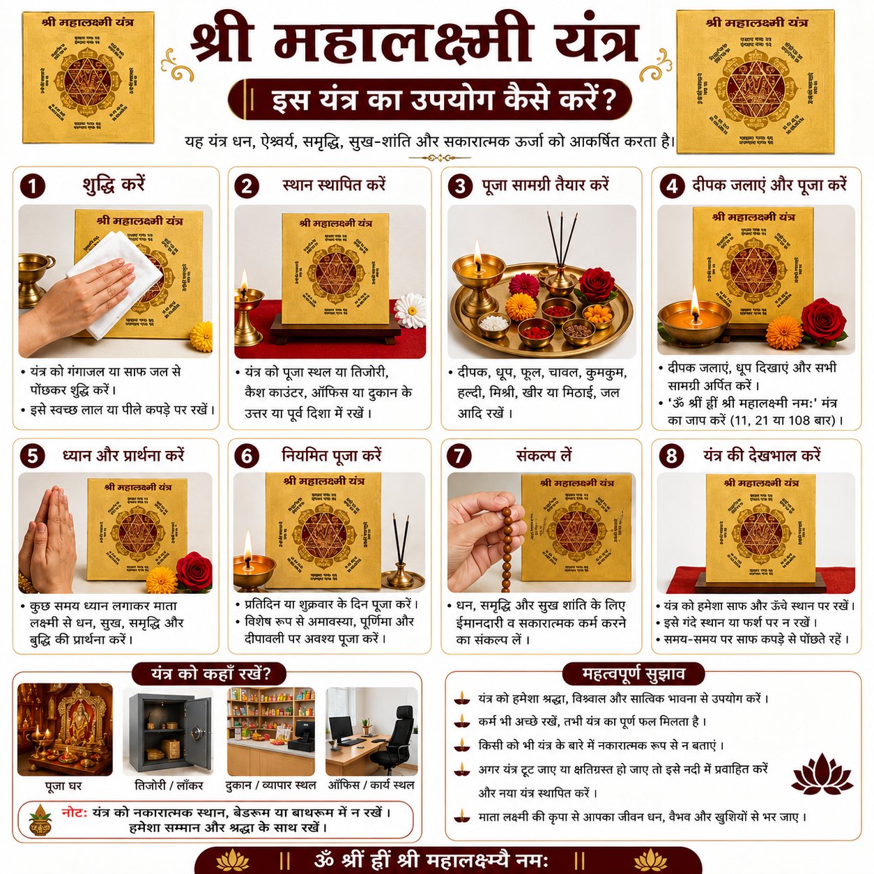 Shri Mahalaxmi 6x6 Yantra thumbnail 4