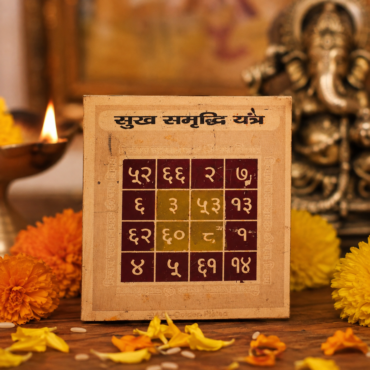 Sukh Samriddhi 3x3 Yantra - Image 1