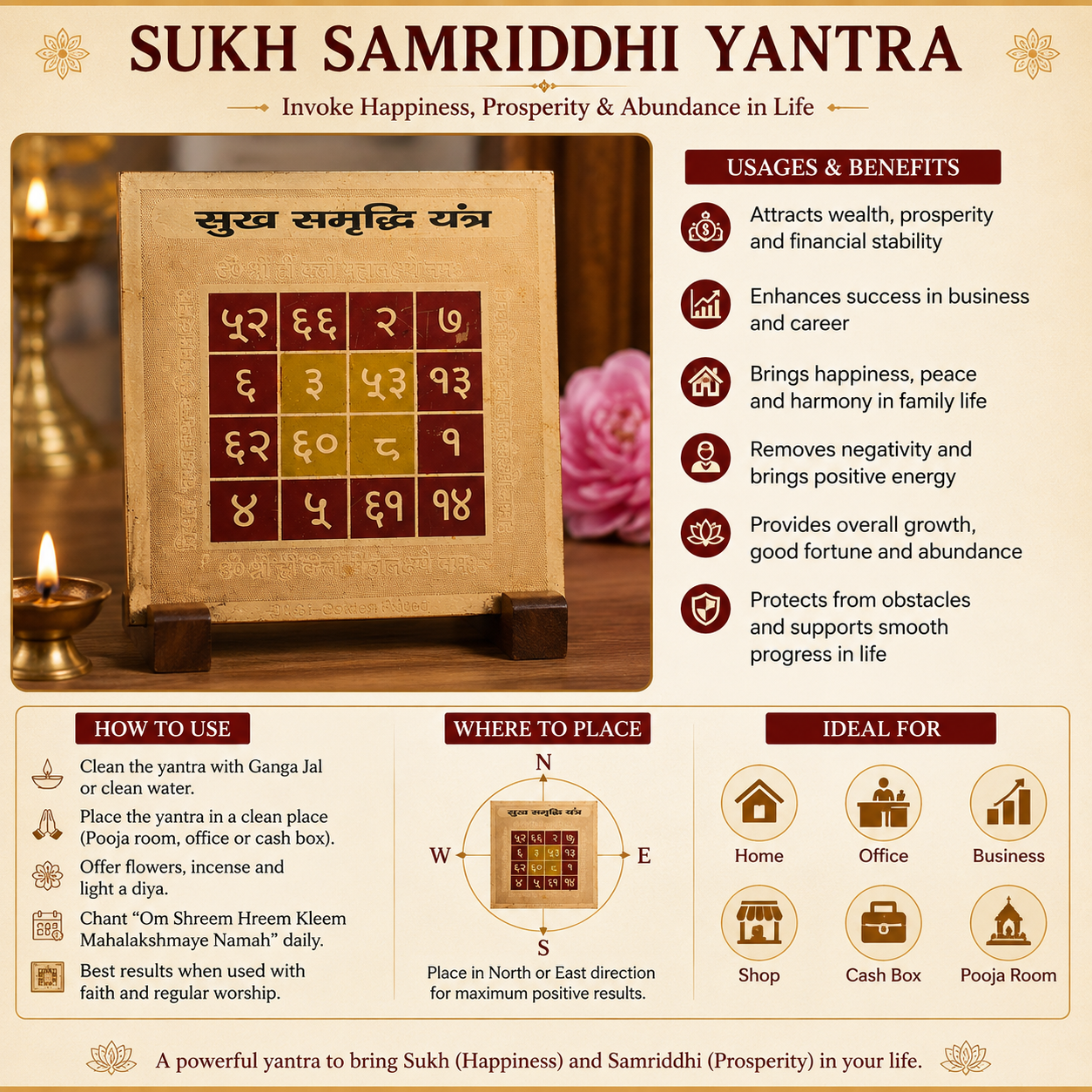 Sukh Samriddhi 3x3 Yantra thumbnail 3